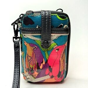 Sakroots Wristlet Wallet Happy Free Floral Pattern